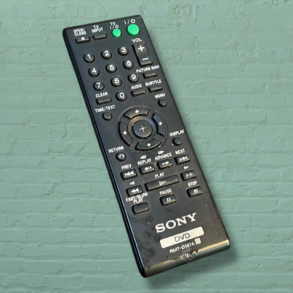 Sony RMT-D197A DVD Player Remote Control DVP-SR200P DVP-NS710H Replacement OEM